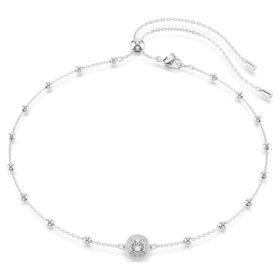 Una Angelic Pendant Round Cut, Double Sided Motifs, White, Rhodium Plated Una Angelic Pendant Round Cut, Double Sided Motifs, White, Rhodium Plated