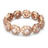 Una Angelic Ring Round Cut, White, Rose Gold-Tone Plated