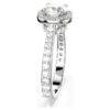Una Angelic Ring Round Cut, White, Silver-Tone Finish Una Angelic Ring Round Cut, White, Silver-Tone Finish