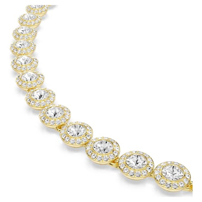Una Angelic Set Set (3), Round Cut, White, Gold-Tone Plated Una Angelic Set Set (3), Round Cut, White, Gold-Tone Plated