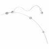 Una Angelic Strandage Round Cut, White, Rhodium Plated Una Angelic Strandage Round Cut, White, Rhodium Plated