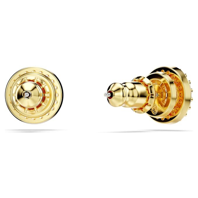 Una Angelic Stud Earrings Round Cut, Gold Tone, Gold-Tone Plated Una Angelic Stud Earrings Round Cut, Gold Tone, Gold-Tone Plated