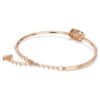 Una Bracelet Round Cut, Oval Shape, White, Rose Gold-Tone Plated