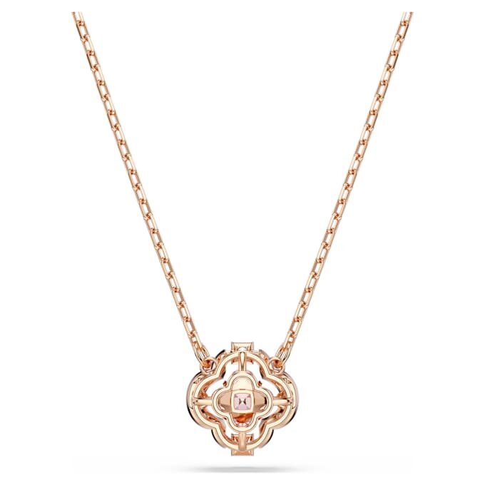 Una Necklace Clover, Pink, Rose Gold-Tone Plated Una Necklace Clover, Pink, Rose Gold-Tone Plated