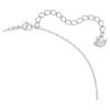 Una Pendant Octagon Cut, White, Rhodium Plated