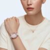 Una Set Mixed Cuts, Clover, Pink, Rose Gold-Tone Plated