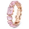 Watch Octagon Cut Bracelet, Pink, Rose Gold-Tone Finish Watch Octagon Cut Bracelet, Pink, Rose Gold-Tone Finish