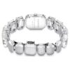 Watch Octagon Cut Bracelet, White, Stainless Steel Watch Octagon Cut Bracelet, White, Stainless Steel