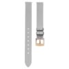 Watch Strap 12 Mm (0.47″) Width, Leather, Silver Tone, Rose Gold-Tone Finish Watch Strap 12 Mm (0.47″) Width, Leather, Silver Tone, Rose Gold-Tone Finish