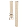Watch Strap 16 Mm (0.63″) Width, Leather with Stitching, Gray, Rose Gold-Tone Finish Watch Strap 16 Mm (0.63″) Width, Leather with Stitching, Gray, Rose Gold-Tone Finish